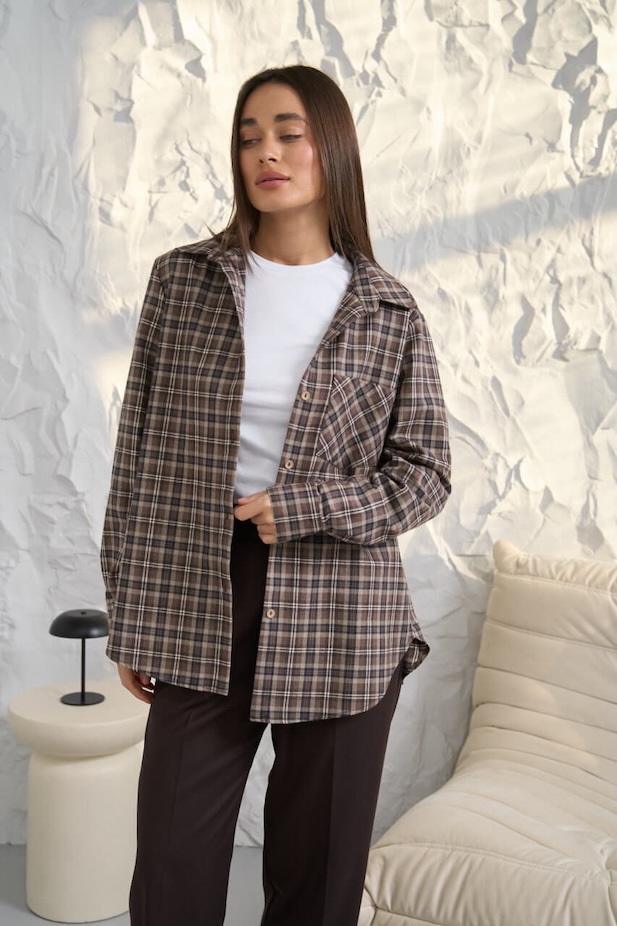 Shirt women brown