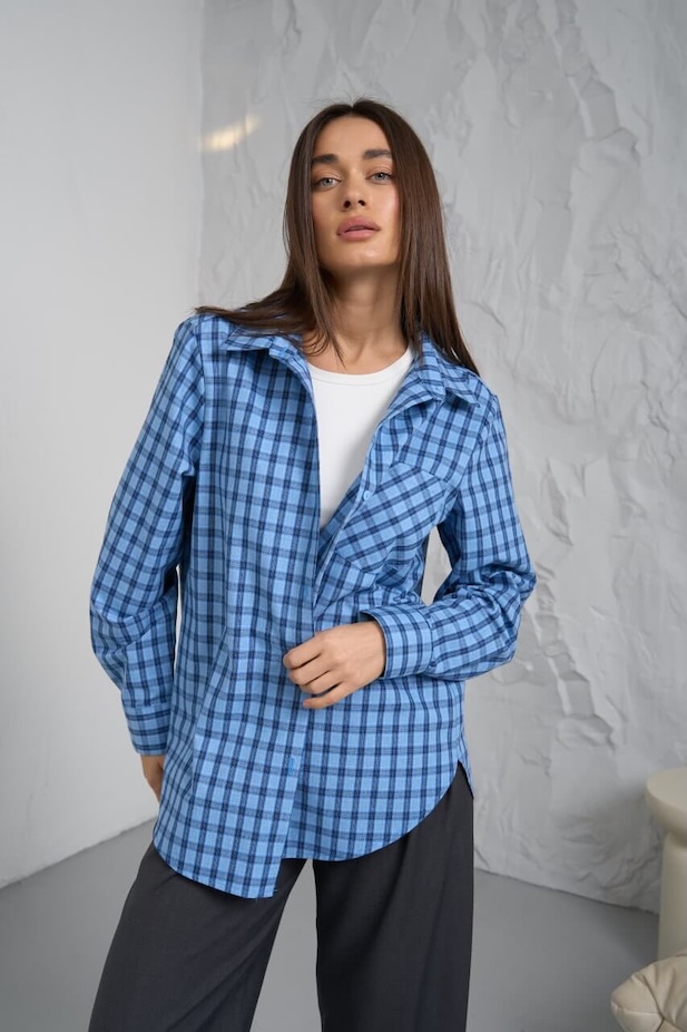 Shirt women light-blue