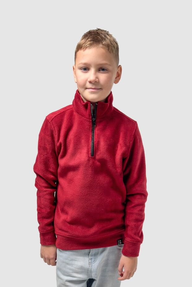 Fleece Sweatshirt for Boys. Color: Beige