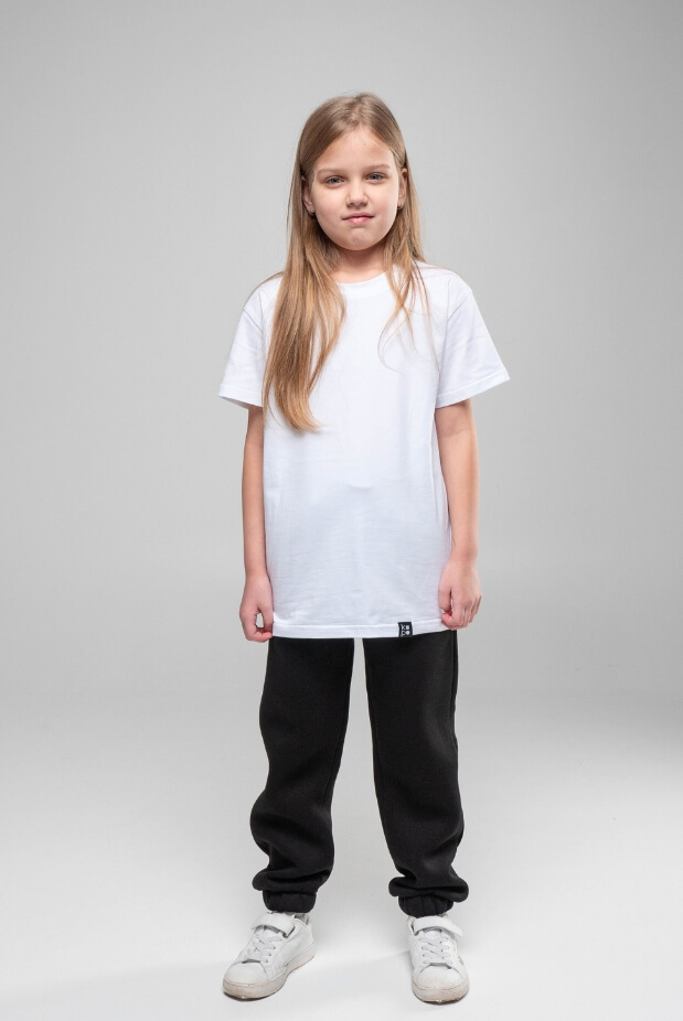 Fleece jogger pants for girls. Color: Grey