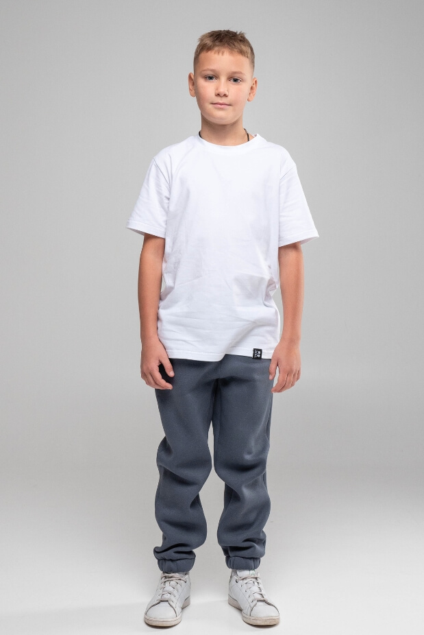 Fleece jogger pants for boys. Color: Grey