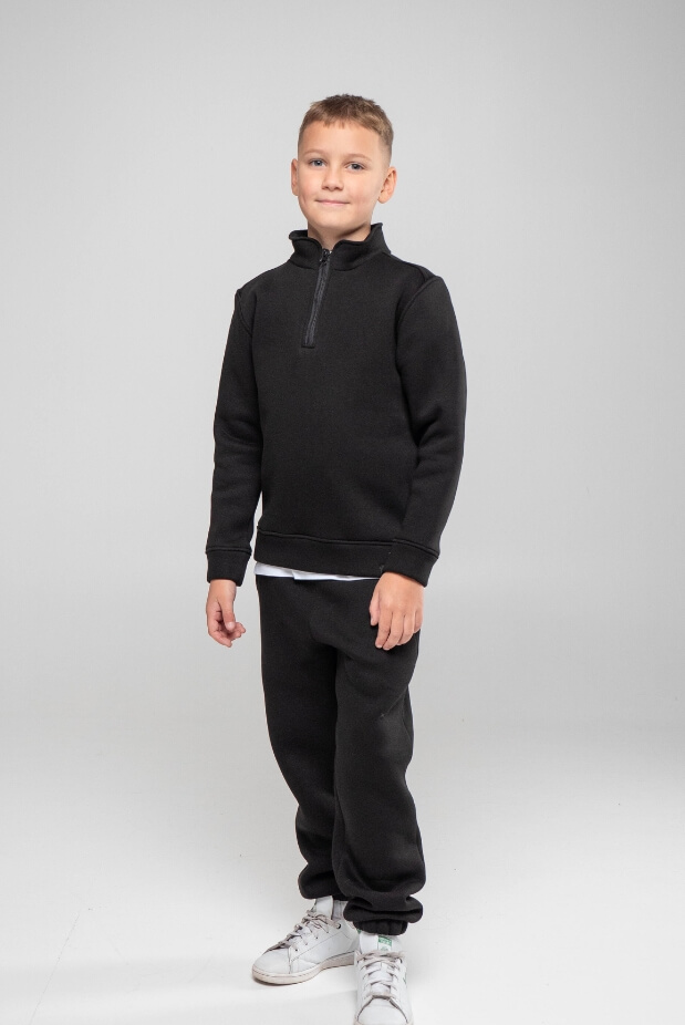 Boys’ tracksuit with half zip